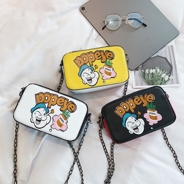 cartoon sailor print design cute casual ladies chain small square bag shoulder bag handbag women's messenger for girls
cartoon sailor print design cute casual ladies chain small square bag shoulder bag handbag women's messenger for girls