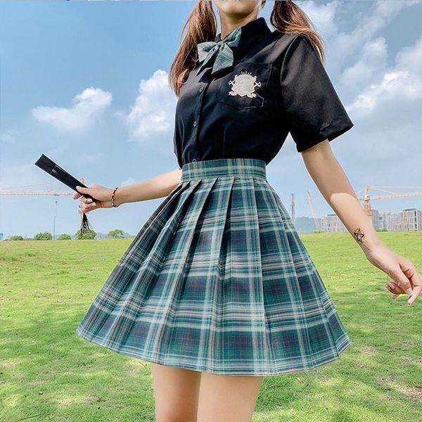 skirts women harajuku plaid skirt summer pleated student high waist uniform casual japanese kawaii girls with underpants, Black
skirts women harajuku plaid skirt summer pleated student high waist uniform casual japanese kawaii girls with underpants, Black