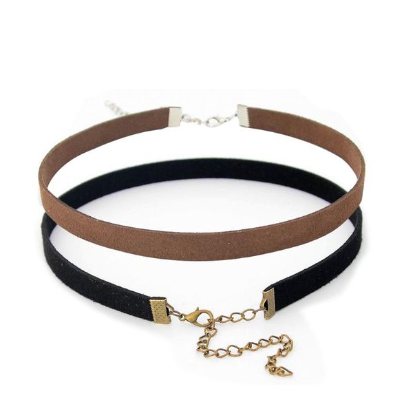 chokers arrival fashion alloy black brown leather chain choker for women girls jewelry accessories, Golden;silver
chokers arrival fashion alloy black brown leather chain choker for women girls jewelry accessories, Golden;silver