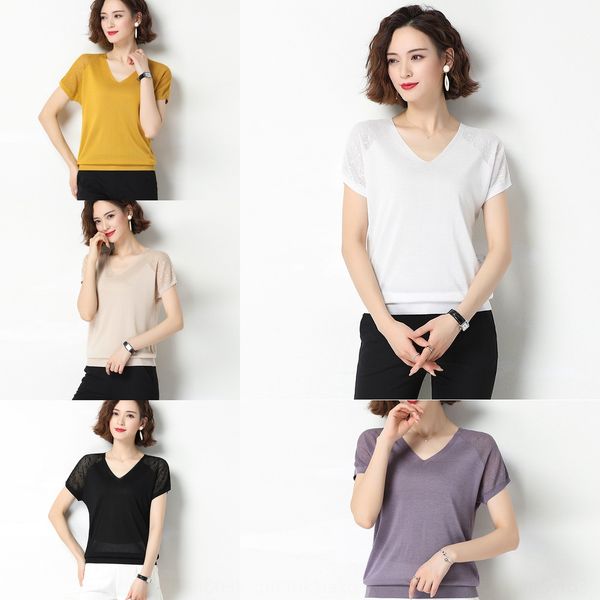 middle-aged mom summer modal short-sleeved women's loose thin outer sweater v-neck t-shirt hollow-out t-shirt clothing clothing fashion, White
middle-aged mom summer modal short-sleeved women's loose thin outer sweater v-neck t-shirt hollow-out t-shirt clothing clothing fashion, White