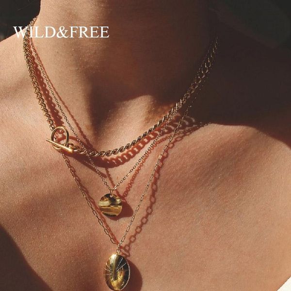 wild&gold chunky chain necklace for women flat curb cuban chain statement bar choker necklaces stainless steel jewelry, Golden;silver
wild&gold chunky chain necklace for women flat curb cuban chain statement bar choker necklaces stainless steel jewelry, Golden;silver