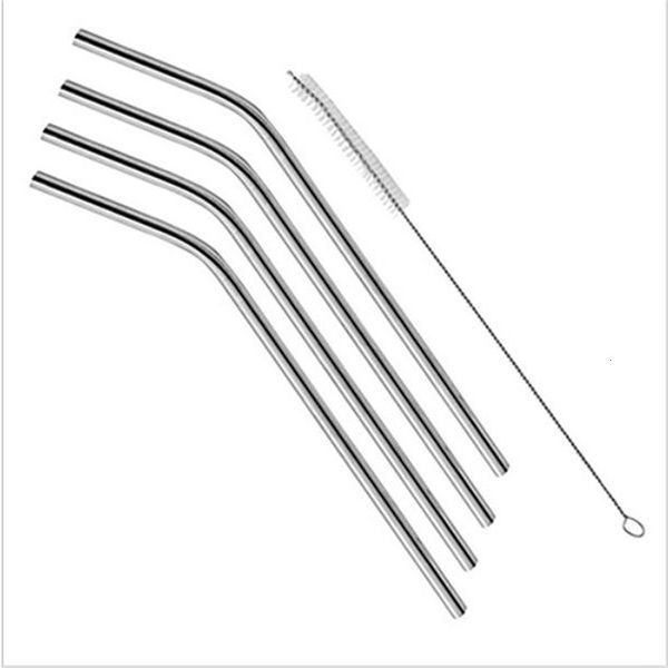 304 stainless steel bend straw beer juice drinking for cups durable and reusable metal straws with cleaning brush
304 stainless steel bend straw beer juice drinking for cups durable and reusable metal straws with cleaning brush