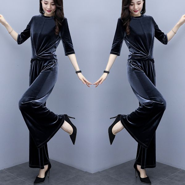 gold 2-pieces defines korean clothing velvet women's casual feminine suit femme deux female 0hmm, White
gold 2-pieces defines korean clothing velvet women's casual feminine suit femme deux female 0hmm, White