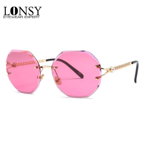 sunglasses lonsy luxury rimless women brand designer summer pearl sun glasse retro lunette de soleil femme uv400, White;black
sunglasses lonsy luxury rimless women brand designer summer pearl sun glasse retro lunette de soleil femme uv400, White;black