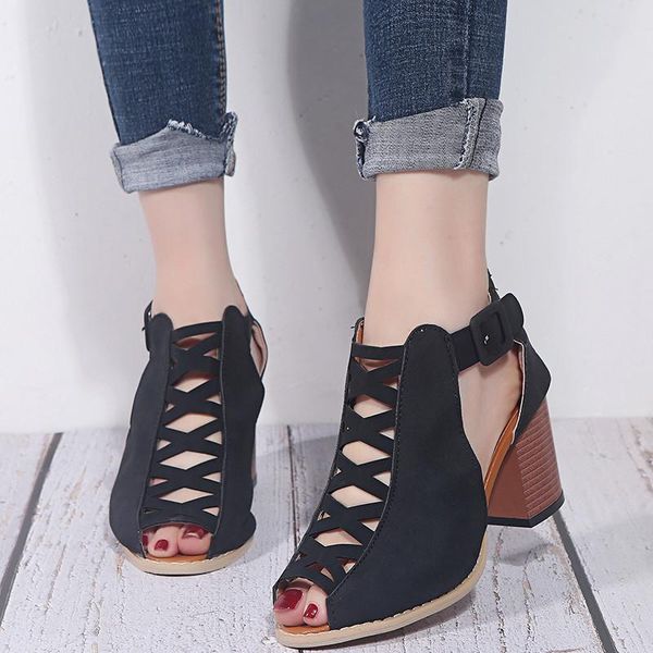 sandals women 2021 summer shoes women peep toe high heels hollow square heel gladiator pumps party female shoes plus size, Black
sandals women 2021 summer shoes women peep toe high heels hollow square heel gladiator pumps party female shoes plus size, Black
