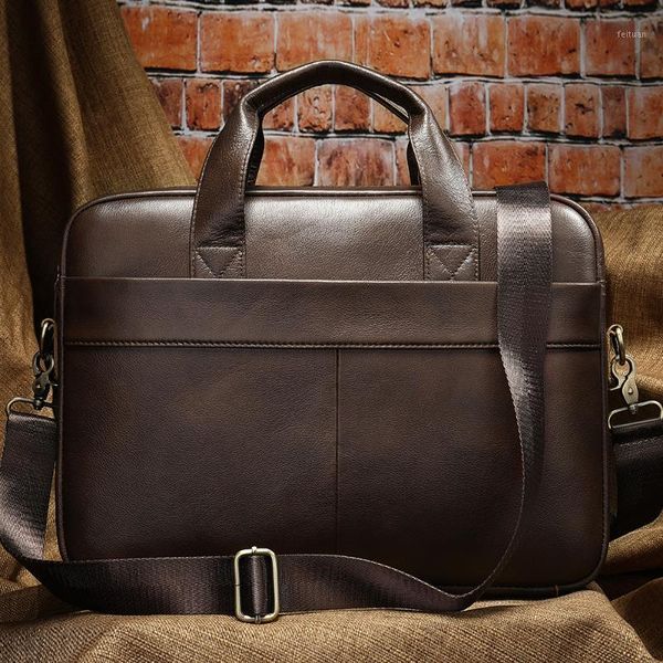 men briefcase genuine leather office bags for men lapbag leather messenger bag man business mens briefcases men's bags 70221
men briefcase genuine leather office bags for men lapbag leather messenger bag man business mens briefcases men's bags 70221