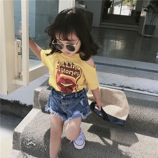 summer girl clothing cotton short-sleeved round neck t-shirt fun graphics t-shirt strapless fashion female baby clothes 1005, Blue
summer girl clothing cotton short-sleeved round neck t-shirt fun graphics t-shirt strapless fashion female baby clothes 1005, Blue