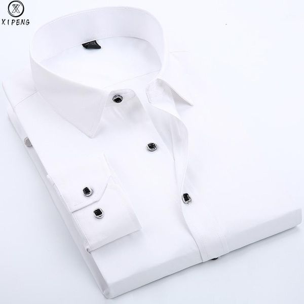 2020 new men wedding shirt long sleeve men dress shirts man business party solid casual shirt work wear formal slim male1, White;black
2020 new men wedding shirt long sleeve men dress shirts man business party solid casual shirt work wear formal slim male1, White;black