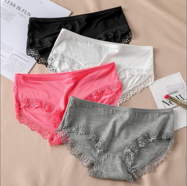 women's panties lace cotton lingerie briefs female underpanties solid color low waist girl cute underwear shorts -xl, Black;pink
women's panties lace cotton lingerie briefs female underpanties solid color low waist girl cute underwear shorts -xl, Black;pink