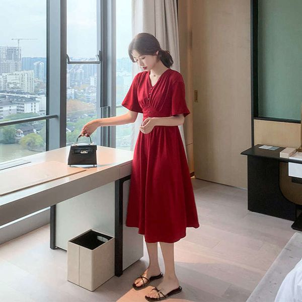 group 2020 spring new france small and summer red waisted slim a-line skirt chiffon temperament high waist v-neck dress, Black;gray
group 2020 spring new france small and summer red waisted slim a-line skirt chiffon temperament high waist v-neck dress, Black;gray