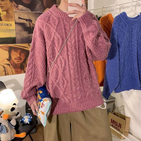 2020 new trend korean version loose thick autumn and winter multicolor retro twist solid color casual knitted pullover sweater1, White;black
2020 new trend korean version loose thick autumn and winter multicolor retro twist solid color casual knitted pullover sweater1, White;black