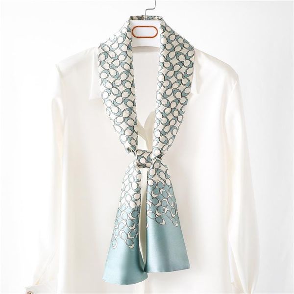 scarves luxury women korea neckerchief silk chiffon scarf circle print hair tie band silky fashion t shirt ribbon, Blue;gray
scarves luxury women korea neckerchief silk chiffon scarf circle print hair tie band silky fashion t shirt ribbon, Blue;gray