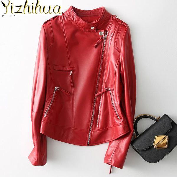 real leather female 100% jacket streetwear skeepskin coat fashion casual korean elegant punk short leather jackets 68625, Black
real leather female 100% jacket streetwear skeepskin coat fashion casual korean elegant punk short leather jackets 68625, Black
