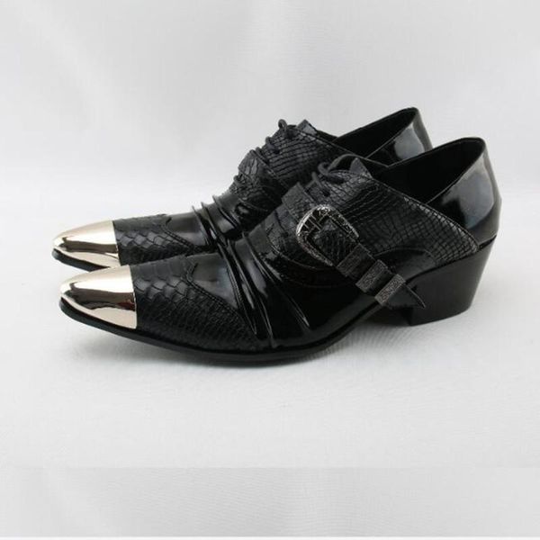 chaussures hommes black white gold toe men leather dress shoes high heels wedding oxford shoes zapatos hombre vestir
chaussures hommes black white gold toe men leather dress shoes high heels wedding oxford shoes zapatos hombre vestir