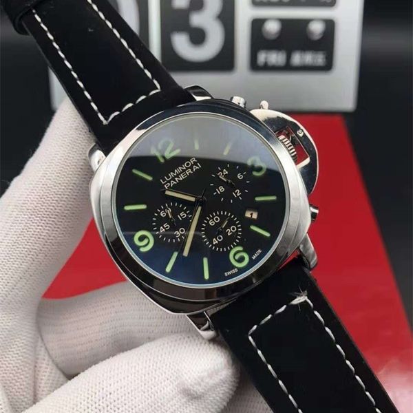 panrai-watch series men's aawatch business trends fashion full name quartz timer running the second rubber belt, Slivery;brown
panrai-watch series men's aawatch business trends fashion full name quartz timer running the second rubber belt, Slivery;brown