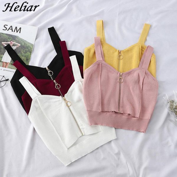 heliar 2020 summer women tank club zipper crop girlish knitting camisole ladies sleeveless solid simple camis1, White
heliar 2020 summer women tank club zipper crop girlish knitting camisole ladies sleeveless solid simple camis1, White
