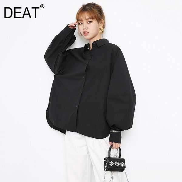 deat women black brief big size blouse new lapel long lantern sleeve loose fit shirt fashion tide spring autumn 2020 1dd00061, White
deat women black brief big size blouse new lapel long lantern sleeve loose fit shirt fashion tide spring autumn 2020 1dd00061, White
