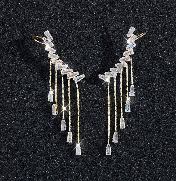 new 2020 design of clip on tassel earrings european and american style diamond bee long tassel earrings, Golden
new 2020 design of clip on tassel earrings european and american style diamond bee long tassel earrings, Golden