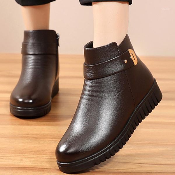 women ankle boots 2020 warm plush short boots for women solid flat microfiber leather winter woman non-slip comfortable1, Black
women ankle boots 2020 warm plush short boots for women solid flat microfiber leather winter woman non-slip comfortable1, Black