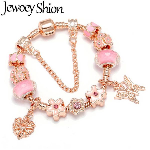 jewoey shion diy spring style flower & butterfly beads bracelets fit rose gold chain brand bracelets for women fashion jewelry, Golden;silver
jewoey shion diy spring style flower & butterfly beads bracelets fit rose gold chain brand bracelets for women fashion jewelry, Golden;silver