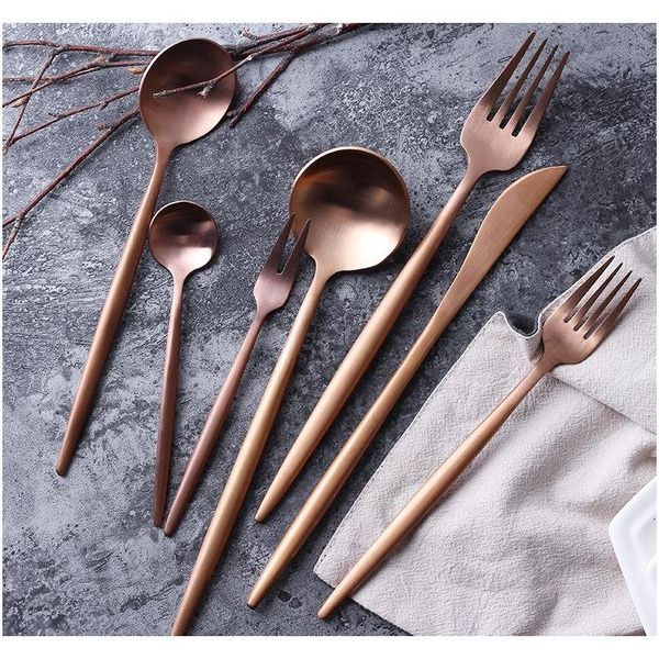shipping rose gold tableware fork knife spoon matte rose gold western metal dinnerware rose gold cutlery wedding lin5145 nzu6z
shipping rose gold tableware fork knife spoon matte rose gold western metal dinnerware rose gold cutlery wedding lin5145 nzu6z