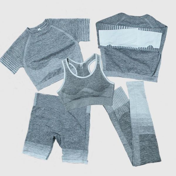 2/3/ 5pcs seamless stripe yoga set workout gym set women clothing fitness short crop high waist leggings shorts sport suits wmtnfe
2/3/ 5pcs seamless stripe yoga set workout gym set women clothing fitness short crop high waist leggings shorts sport suits wmtnfe