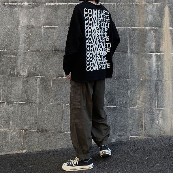 2021 new european and american high street dark funeral hip-hop cotton letter printed around the neck long man's sweater dm02, Black
2021 new european and american high street dark funeral hip-hop cotton letter printed around the neck long man's sweater dm02, Black