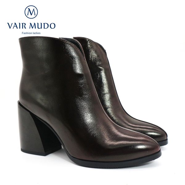 vair mudo women ankle thick heels high heel genuine leather autumn winter short plush and warm boots shoes ladydx118 q1104, Black
vair mudo women ankle thick heels high heel genuine leather autumn winter short plush and warm boots shoes ladydx118 q1104, Black