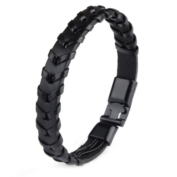 new design genuine leather black brown color bracelet punk style woven wristband bracelet for men gift, Golden;silver
new design genuine leather black brown color bracelet punk style woven wristband bracelet for men gift, Golden;silver