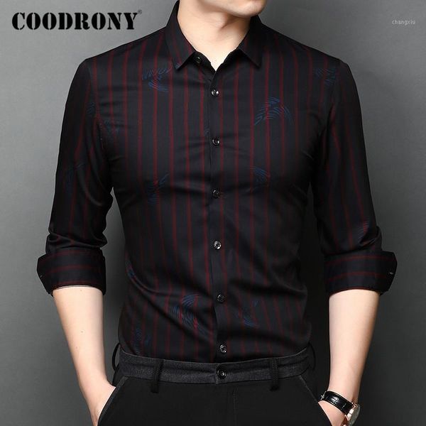 coodrony brand long sleeve shirt men clothes spring autumn fashion striped pattern shirts business casual camisa masculina c60101, White;black
coodrony brand long sleeve shirt men clothes spring autumn fashion striped pattern shirts business casual camisa masculina c60101, White;black