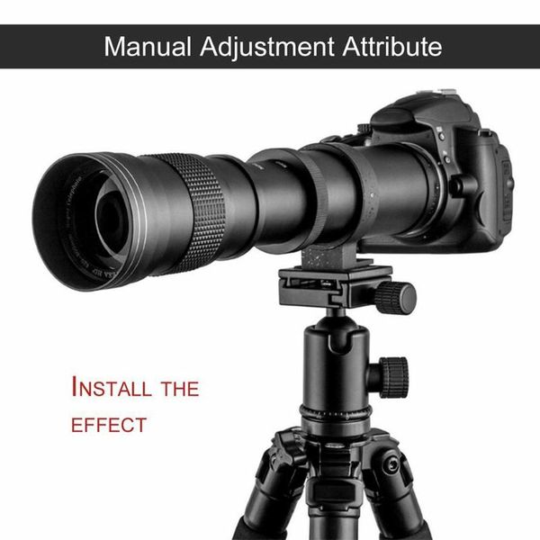 420-800mm f/8.3-16 manual zoom lens t2 mouch + adapter telep slr camera telescope lens black
420-800mm f/8.3-16 manual zoom lens t2 mouch + adapter telep slr camera telescope lens black