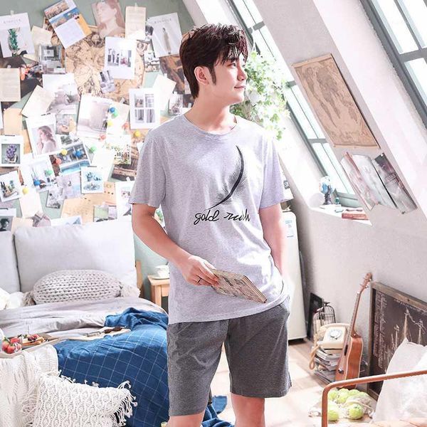 new men's pajamas set 2020 summer loose leisure men sleepwear cotton men's short sleeve loungewear suit fashiontracksuit set1, Black;brown
new men's pajamas set 2020 summer loose leisure men sleepwear cotton men's short sleeve loungewear suit fashiontracksuit set1, Black;brown