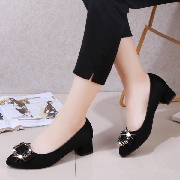 dress shoes spring autumn women high heels pumps pointed toe medium heeled square single woman zapatos mujer 7123g, Black
dress shoes spring autumn women high heels pumps pointed toe medium heeled square single woman zapatos mujer 7123g, Black