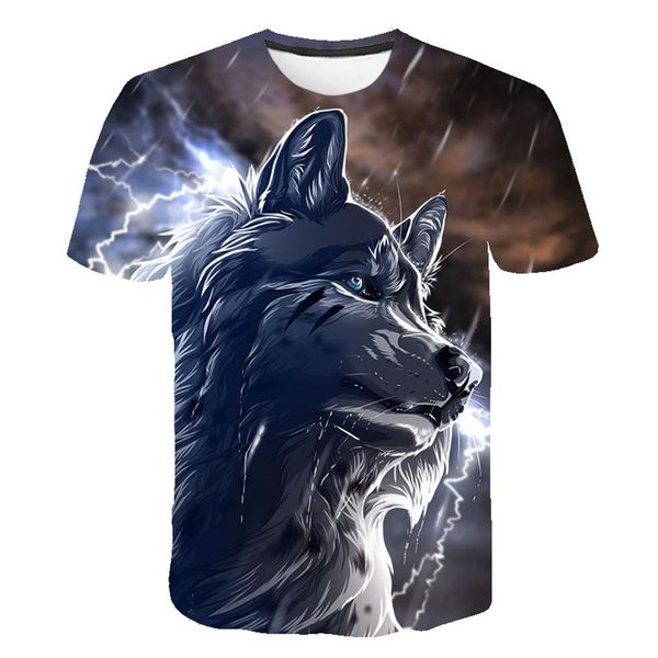 animal wolf printed 3d print shirts hippie anime comics men clothing