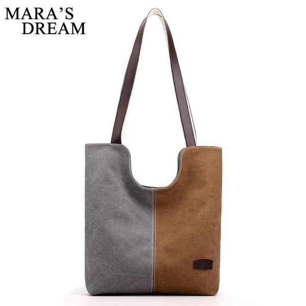 mara's dream 2020 new solid color fashion ladies large-capacity handbag literary splicing canvas simple and versatile shoulder b
mara's dream 2020 new solid color fashion ladies large-capacity handbag literary splicing canvas simple and versatile shoulder b