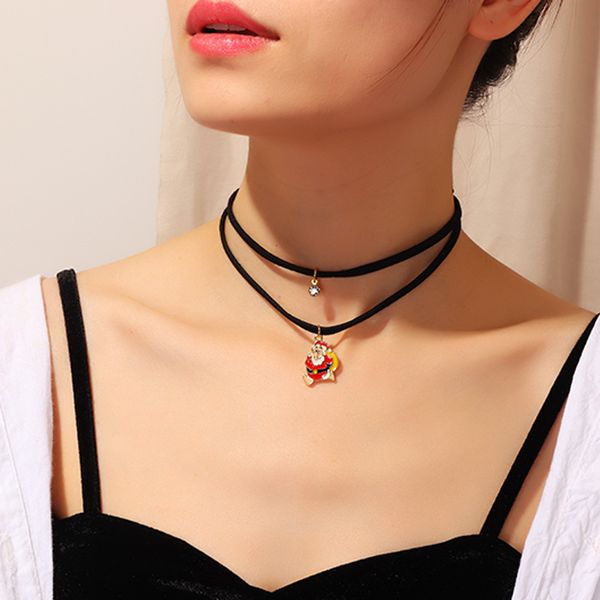 mifavipa christmas choker necklace for women flannel chain pendant stylish mujer gift necklaces for female lovely necklaces, Silver 
mifavipa christmas choker necklace for women flannel chain pendant stylish mujer gift necklaces for female lovely necklaces, Silver