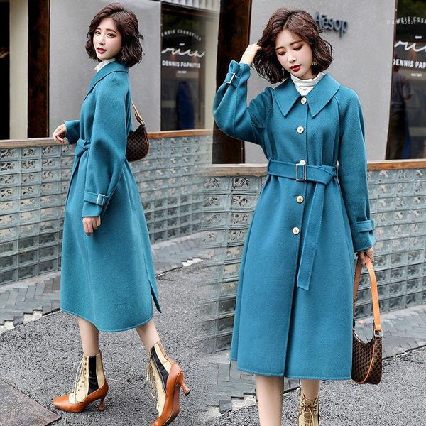 autumn winter woolen coat women mid-length korean temperament warm casual overcoat female single-breasted wool outerwear r7351, Black
autumn winter woolen coat women mid-length korean temperament warm casual overcoat female single-breasted wool outerwear r7351, Black