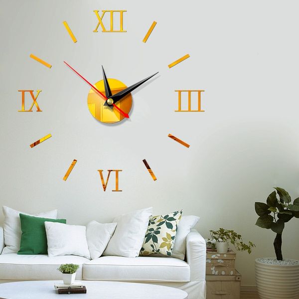 modern diy large wall clock 3d mirror surface sticker home decor art giant wall clock watch with roman numerals big clock
modern diy large wall clock 3d mirror surface sticker home decor art giant wall clock watch with roman numerals big clock