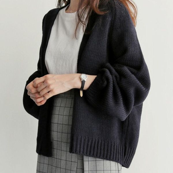 sweater cardigan women's 2019 solid knitting outwear female casual open stitch new korean loose sweater women coat1, White
sweater cardigan women's 2019 solid knitting outwear female casual open stitch new korean loose sweater women coat1, White