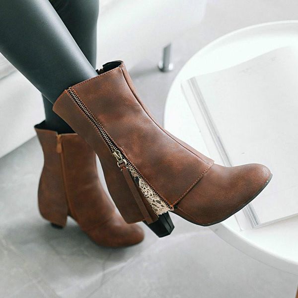 boots deat 2021 autumn winter fashion casual round toe thick heels tassels side zipper leather single shoes women sf987, Black
boots deat 2021 autumn winter fashion casual round toe thick heels tassels side zipper leather single shoes women sf987, Black