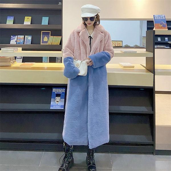 winter new fashion patchwork women faux lamb wool jacket elegant thick warm long coat ladies loose plus size plush overcoat h999, Black
winter new fashion patchwork women faux lamb wool jacket elegant thick warm long coat ladies loose plus size plush overcoat h999, Black