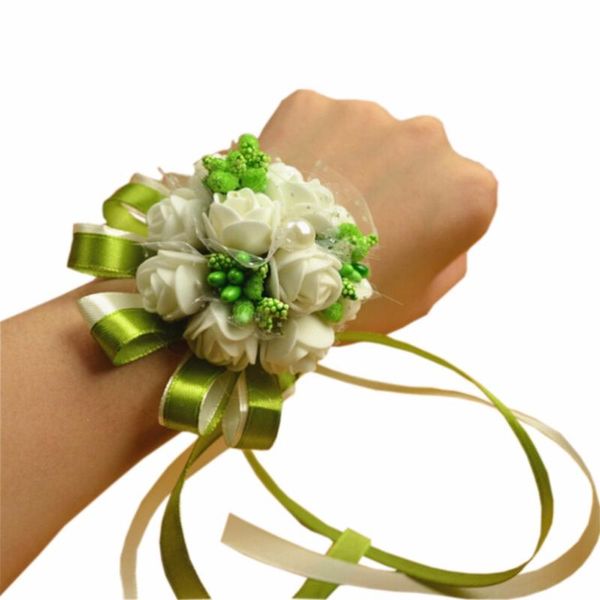 2pcs/lot wedding supplies bride bridesmaids wrist flower (green) fleur en mousse fake flowers fx517
2pcs/lot wedding supplies bride bridesmaids wrist flower (green) fleur en mousse fake flowers fx517