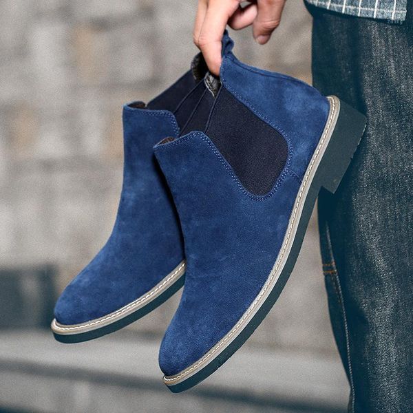 boots fashion men soft flock leather ankle british style men's footwear black gray blue khaki1
boots fashion men soft flock leather ankle british style men's footwear black gray blue khaki1