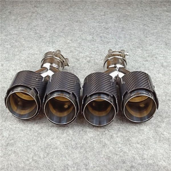 1 pair inlet 63mm glossy carbon fiber y exhaust tips 304 stainless steel for cars tuning muffler nozzles exhaust pipes1
1 pair inlet 63mm glossy carbon fiber y exhaust tips 304 stainless steel for cars tuning muffler nozzles exhaust pipes1