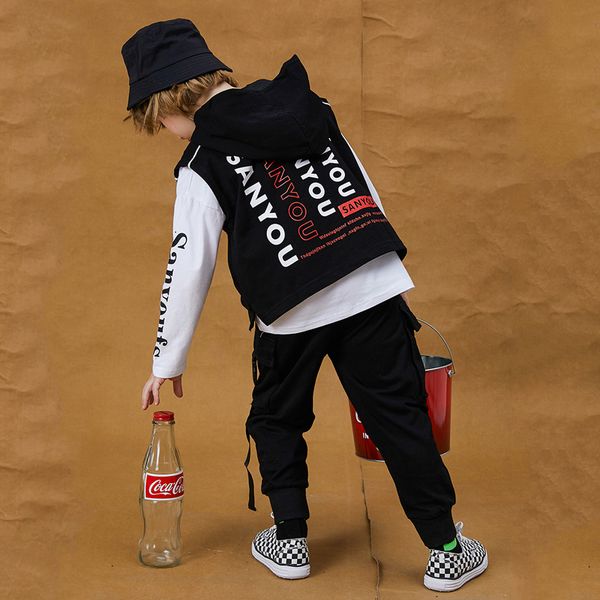 hip hop dance clothes for boys street wear rave stage costume kids jazz dance outfit street dance clothes jl1579, Black;red
hip hop dance clothes for boys street wear rave stage costume kids jazz dance outfit street dance clothes jl1579, Black;red