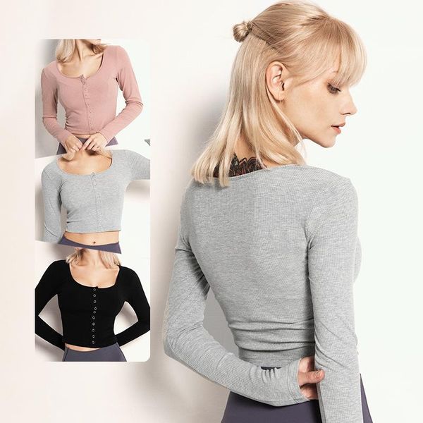 yoga clothes long-sleeved t-shirt slimming fitness clothes women's casual running sportswear autumn and winter quick-drying, White;red
yoga clothes long-sleeved t-shirt slimming fitness clothes women's casual running sportswear autumn and winter quick-drying, White;red
