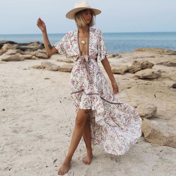 irregular dress for women deep v neck boho dress adjustable belt floral print summer dresses gypsy dresses vestidos, Black;gray
irregular dress for women deep v neck boho dress adjustable belt floral print summer dresses gypsy dresses vestidos, Black;gray