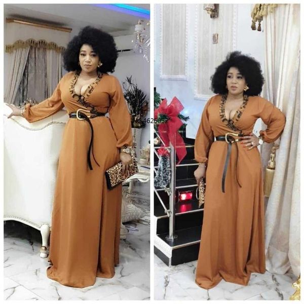 2020 leopard spliced deep v-neck women's long sleeve dress high waist fashion elegant party maxi dress1, Black;gray
2020 leopard spliced deep v-neck women's long sleeve dress high waist fashion elegant party maxi dress1, Black;gray