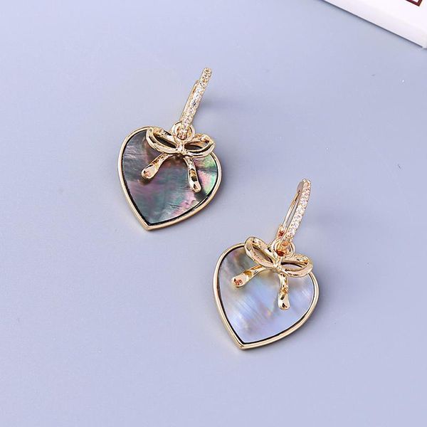balanbiu exquisite shell heart crystal ornament gold color bowknot drop earrings for women gift new fashion jewelry dropshipping1, Silver
balanbiu exquisite shell heart crystal ornament gold color bowknot drop earrings for women gift new fashion jewelry dropshipping1, Silver