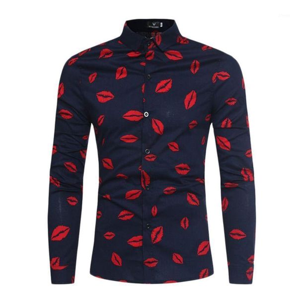men lips printed shirt autumn male fashion long sleeve business open stitch turn-down collar casual linen men shirts1, White;black
men lips printed shirt autumn male fashion long sleeve business open stitch turn-down collar casual linen men shirts1, White;black